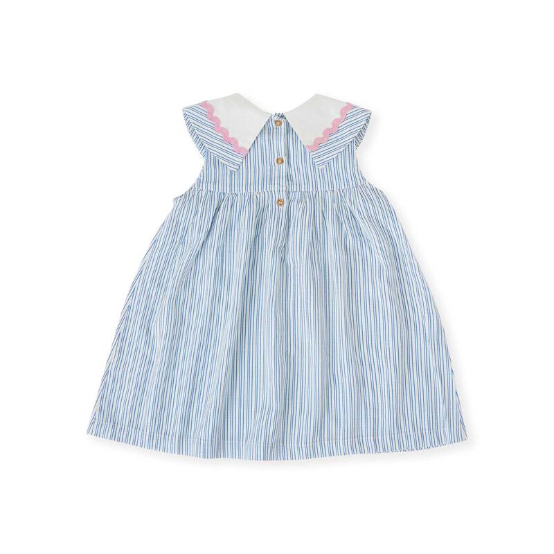 Goldie + Ace Sailor Stripe Lucy Collared Dress 6M-2Y image number 1